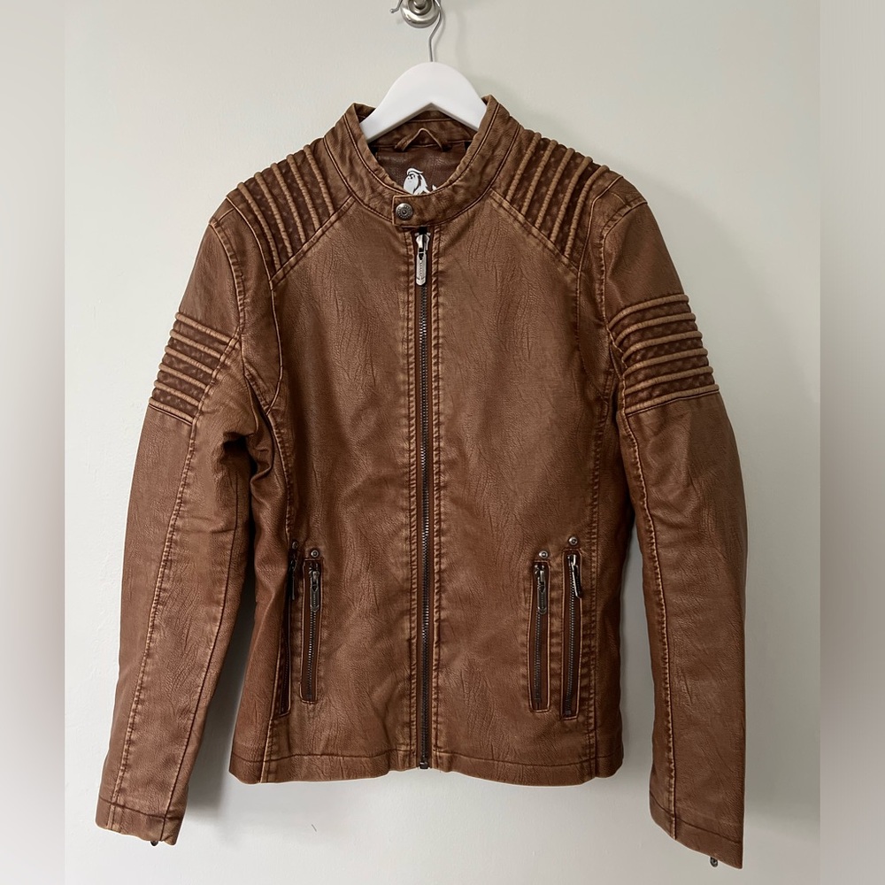 David outwear leather jacket like new